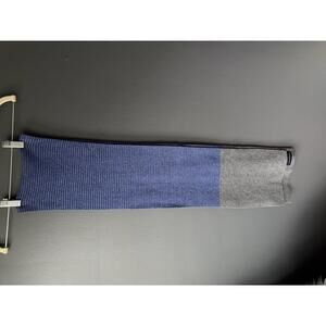 Lands' End Blue and Gray Knit Scarf